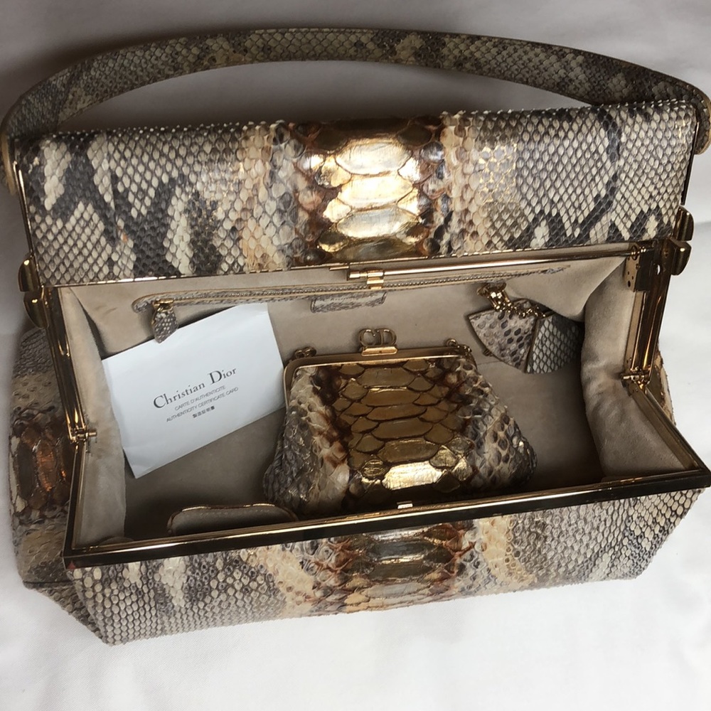 Christian Dior Rare Python Handbag - Picture 11 of 15